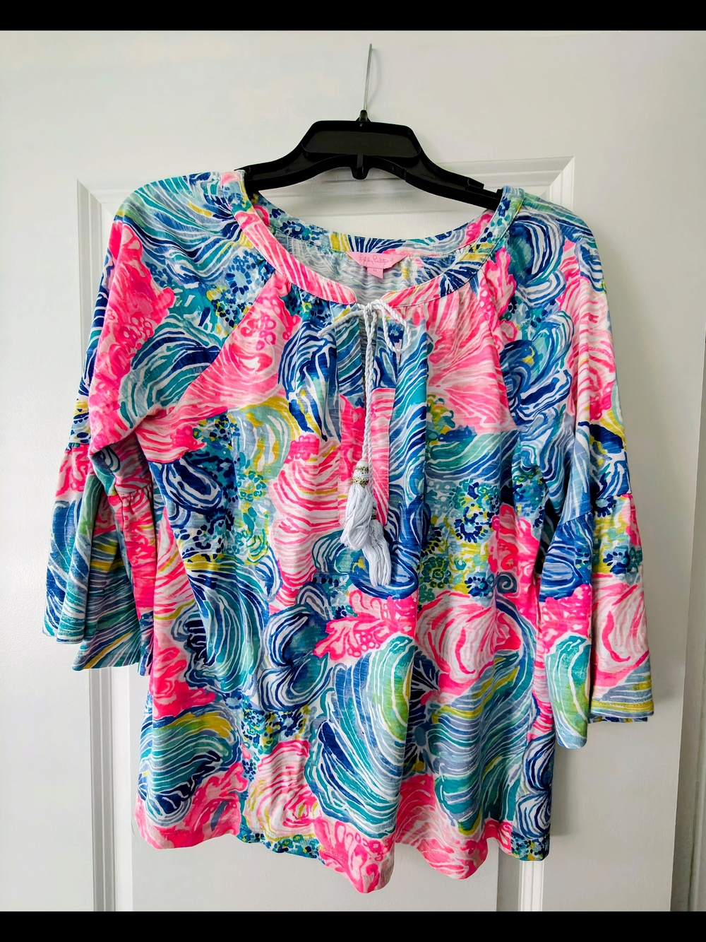 Lilly Pulitzer Multicolor Swirl Print Tunic - Pink, Blue, Green